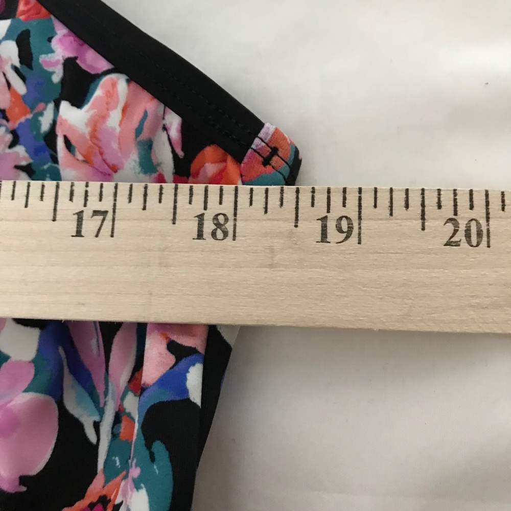 SWIM SOLUTIONS Floral Swimsuit Pink Black Women’s Plus Size 18 - Picture 12 of 16
